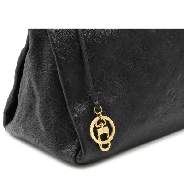 12131056 6 Louis Vuitton Monogram Empreinte Artsy MM Tote Shoulder Bag Leather Noir Black