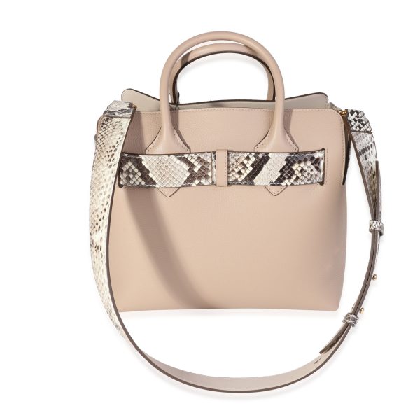 121353 pv Burberry Natural Python Pale Drift Leather Small Belt Bag