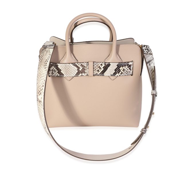 121353 pv Burberry Natural Python Pale Drift Leather Small Bum Bag