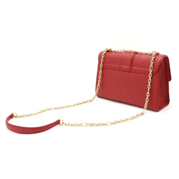 12150390 1 Louis Vuitton Monogram Empreinte Saint Sulpice PM Chain Shoulder Bag Sleaze Red