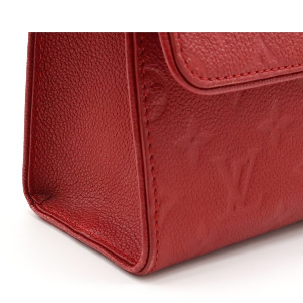 12150390 7 Louis Vuitton Monogram Empreinte Saint Sulpice PM Chain Shoulder Bag Sleaze Red