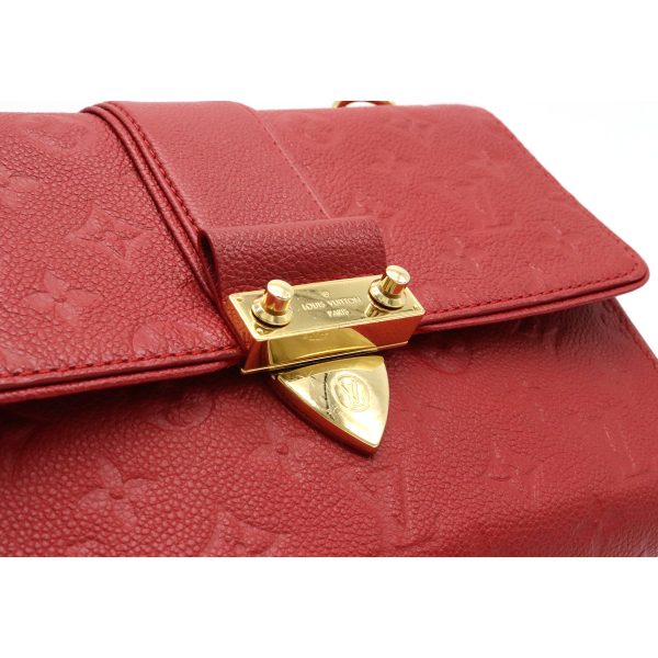 12150390 8 Louis Vuitton Monogram Empreinte Saint Sulpice PM Chain Shoulder Bag Sleaze Red