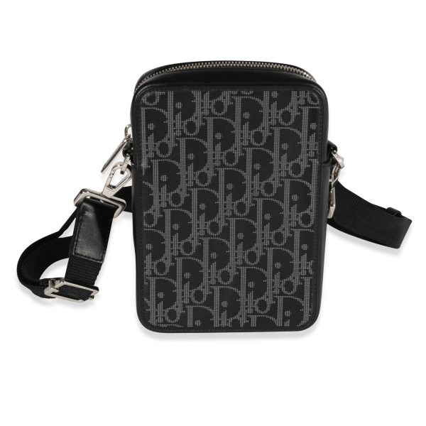 121544 fv Dior Black Oblique Galaxy World Tour Messenger Pouch