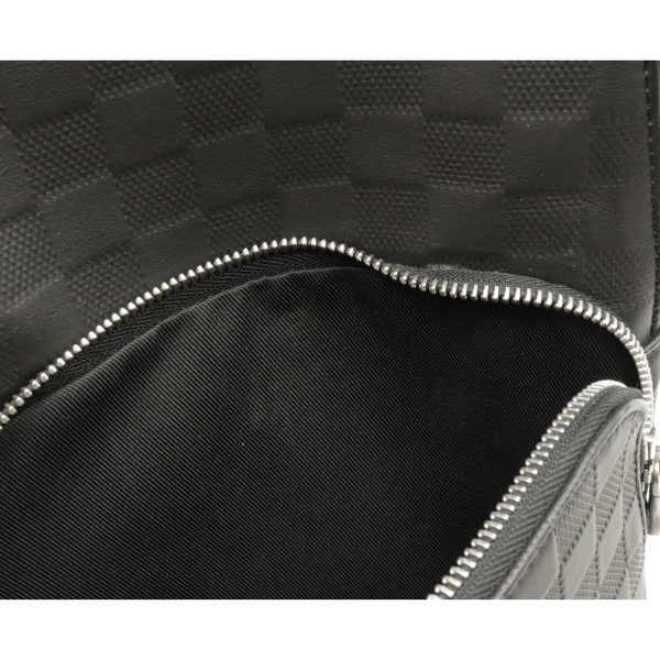 12170073 6 Louis Vuitton Damier Infini Avenue Sling Body Bag Shoulder Bag Onyx Black