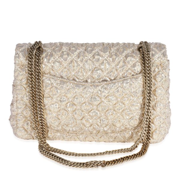 121898 pv 8227aa13 a4ea 4ef7 be7a aef850c4659a Chanel Gold Metallic Quilted Lamé Flap Bag