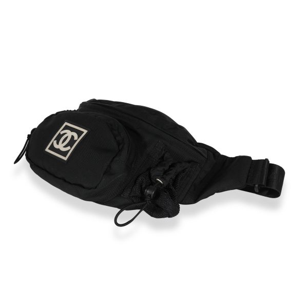 122026 box e9625b20 6408 4b08 bc5f 0c7117b21cb4 Chanel Black Nylon Sport CC Waist Bag