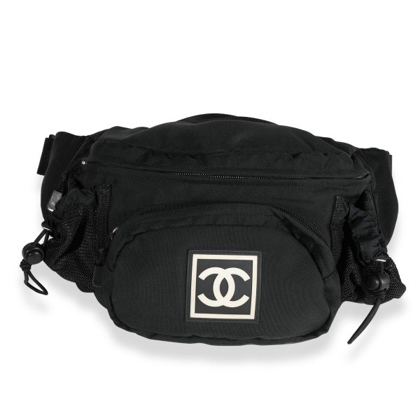 122026 fv 2402f168 aafe 4a7c adc4 0d20f9b6a5c9 Chanel Black Nylon Sport CC Waist Bag