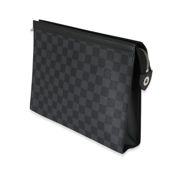 122054 sv Louis Vuitton Damier Graphite Canvas Pochette Voyage MM