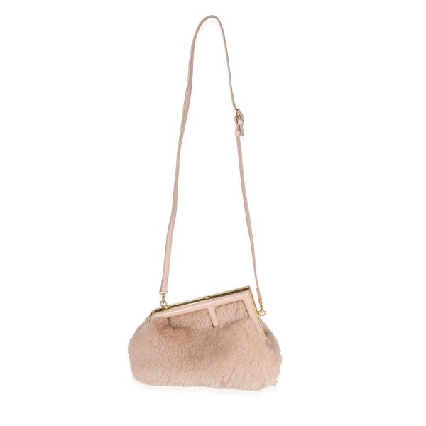 122058 bv Fendi Blush Mink Leather Small First Bag