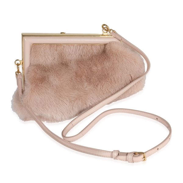 122058 pv Fendi Blush Mink Leather Small First Bag