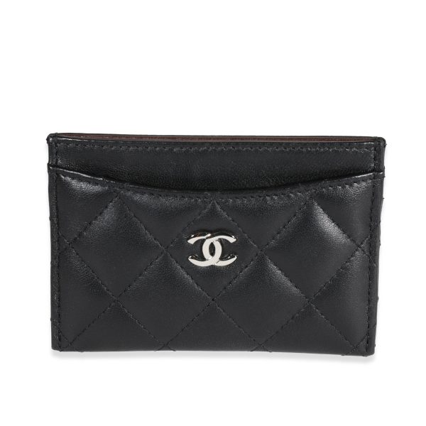 122140 fv 04a96776 4f02 47e3 bf14 901e81e9ed0a Chanel Black Quilted Lambskin Card Holder