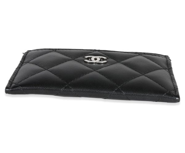 122140 stamp 6c15a9a9 3175 4a73 afbf 5d323054bf17 Chanel Black Quilted Lambskin Card Holder