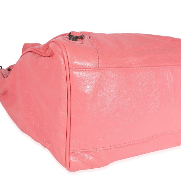 122162 clasp Balenciaga Rose Jaipur Arena Leather Classic Velo Bag