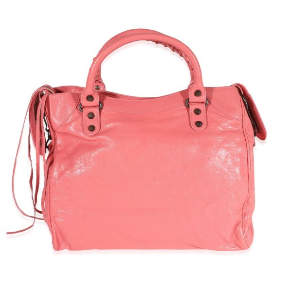 122162 pv Balenciaga Rose Jaipur Arena Leather Classic Velo Bag