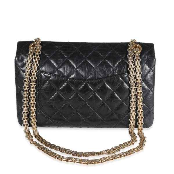 122326 pv 0e2c463c 92cf 46f9 9063 0ab6790410e3 Chanel Black Quilted Aged Calfskin 50th Anniversary Reissue 255 225 Double Flap