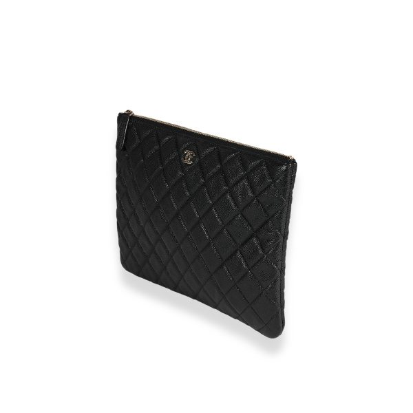 122659 sv 328e6b6c ced2 4bcf 966b 63cf061b1b28 Chanel Black Quilted Caviar O Case