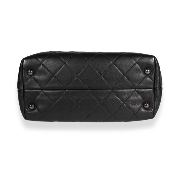 122795 box f7d14d07 95a8 4f6b 81cd bbe71f28d853 Chanel Black Quilted Calfskin Shopping In Chains Tote