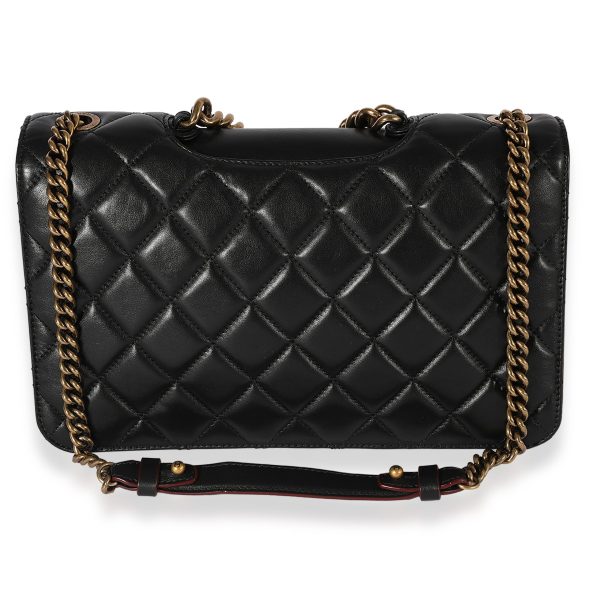 123007 pv 82c161bd d2de 4795 b935 b6fdeaf619bc Chanel Black Quilted Lambskin Medium Pondicherry Flap Bag