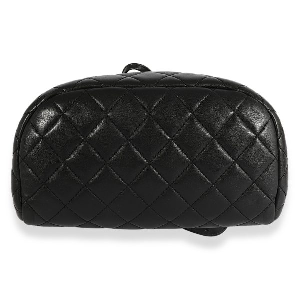 123046 stamp Chanel Black Quilted Lambskin Small Urban Spirit Backpack