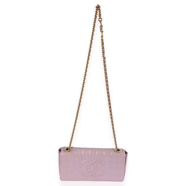 123057 bv Chanel Lavender Leather Chocolate Bar CC Crossbody