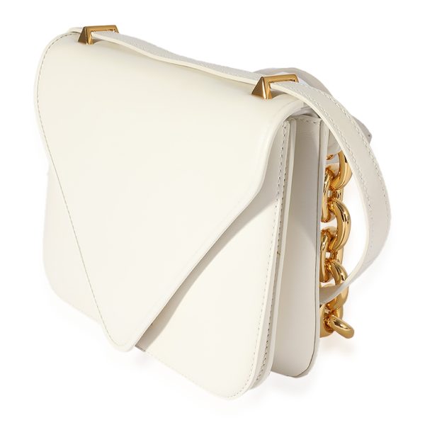 123305 sv 06e92143 4ae3 4fee 8c35 814fdc1df077 Bottega Veneta White Smooth Leather Mount Bag