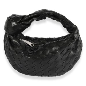 123375 fv 3b6b3e35 596d 4302 bdae 8ab992f7c5fd Bottega Veneta Black Intrecciato Candy Loop Bag