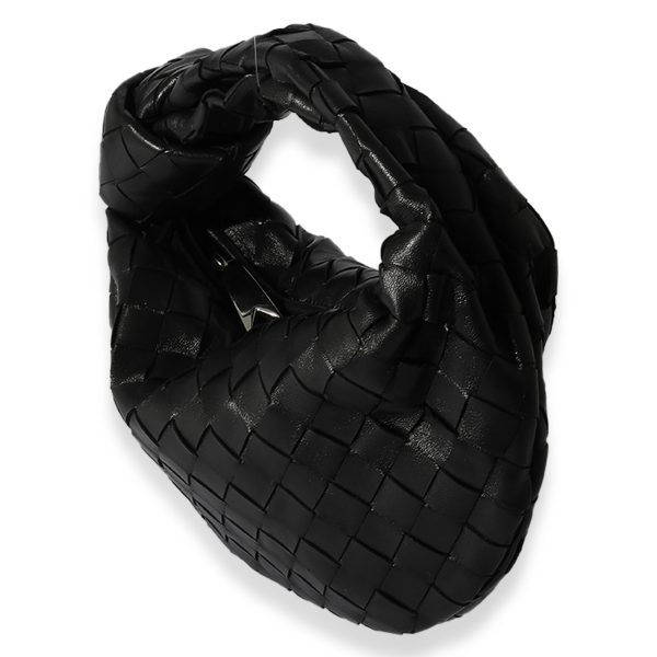 123375 sv 3a71e745 ed0e 479d ac37 9db5911d6215 Bottega Veneta Black Intrecciato Leather Mini Jodie