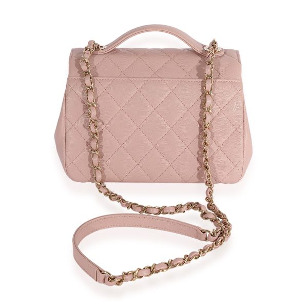 123413 pv 52ba6b95 cc25 4bc7 99c4 8515b9499c30 Chanel Light Pink Quilted Caviar Small Business Affinity Flap Bag