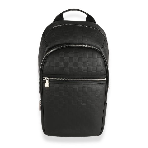 123688 fv bf21f924 75b3 4bfd 8f79 4133f775cae4 Louis Vuitton Black Damier Infini Michael Backpack NV2