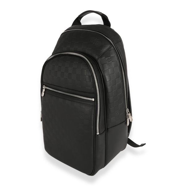 123688 sv fddd4724 6084 4953 8552 f932964fc53d Louis Vuitton Black Damier Infini Michael Backpack NV2