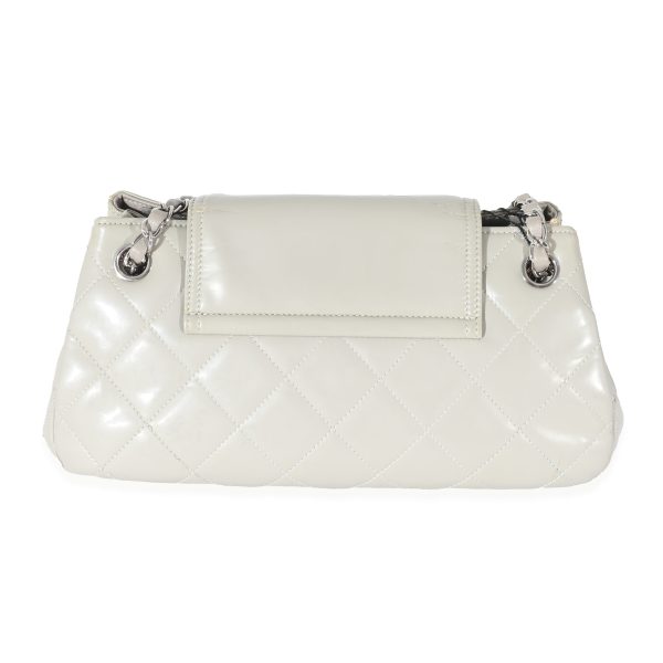 123695 pv Chanel Gray Quilted Glazed Leather Reissue Accordion Flap Bag