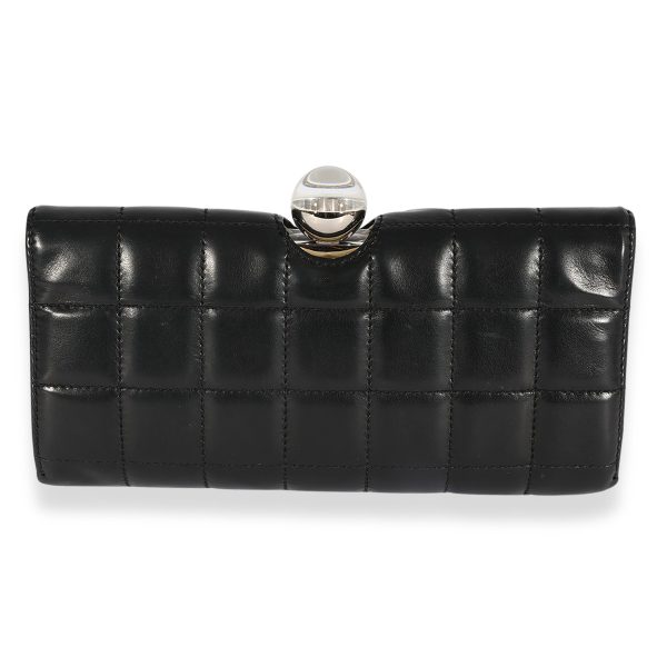 123916 pv 2ce1c2cc a3e0 420f b76c 47aaab939956 Chanel Black White Lambskin Chocolate Bar Clutch