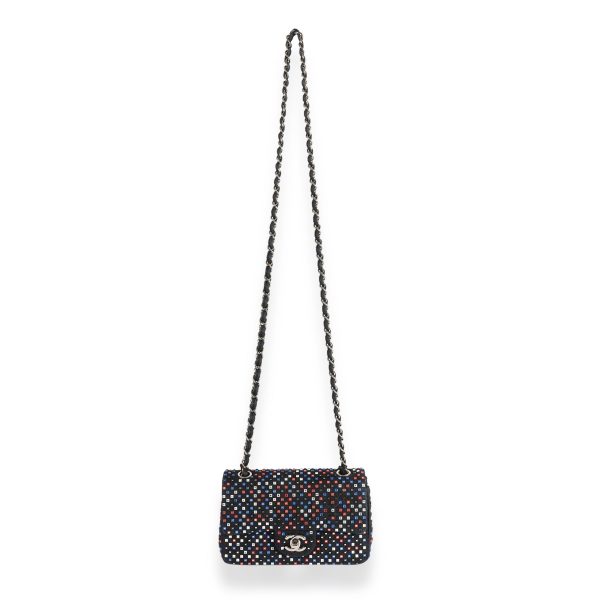 124020 clasp 2936970e 3f98 484d a1b1 1e8cca30d1a4 Chanel Multicolor Paillettes Denim Mini Rectangular Classic Flap Bag