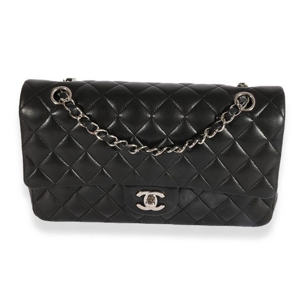 124373 fv 6f80d6ad 5d65 4235 84ee ea7b4ac06b81 Chanel Black Quilted Lambskin Medium Classic Double Flap Bag