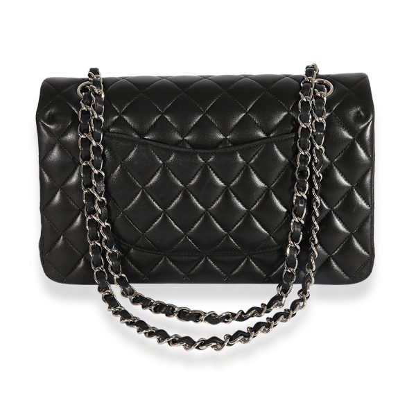 124373 pv 43cd02f8 d558 41f3 b2b8 f422dc5be6c9 Chanel Black Quilted Lambskin Medium Classic Double Flap Bag