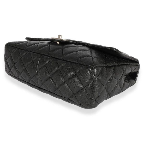 124638 clasp 8940ae86 9414 4331 a3dc 097143ca8a38 Chanel Black Quilted Goatskin Bijoux Chain Jumbo Single Flap Bag