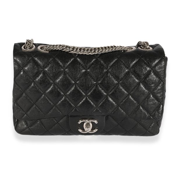 124638 fv 2a0e68f1 0113 466c b7cc 9ff5c6f8c6e5 Chanel Black Quilted Goatskin Bijoux Chain Jumbo Single Flap Bag