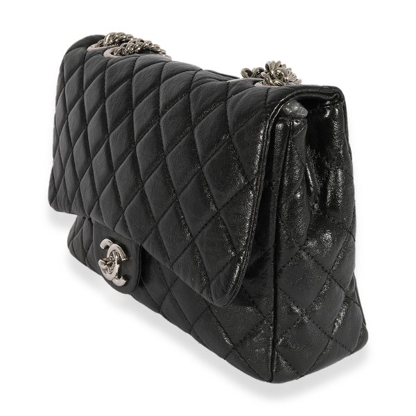 124638 sv 982d4236 3fd5 40a3 8a5f af73ee87ef76 Chanel Black Quilted Goatskin Bijoux Chain Jumbo Single Flap Bag