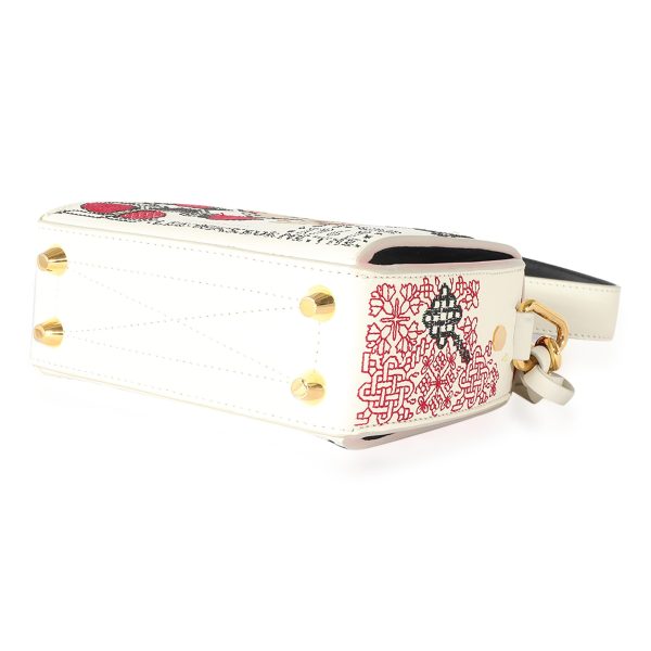 124859 box b2928c02 200a 4cf9 958c bfca5b5950d0 Alexander McQueen White Multicolor Leather Embroidered Box 16