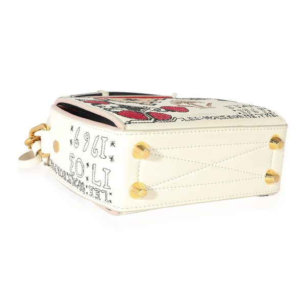124859 clasp aa9eafad b83f 4d33 9396 862bee3ef057 Alexander McQueen White Multicolor Leather Embroidered Box 16
