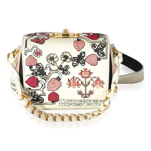 124859 pv d2326cf1 ea86 4ad0 bc2a 2c746e7e54f8 Alexander McQueen White Multicolor Leather Embroidered Box 16
