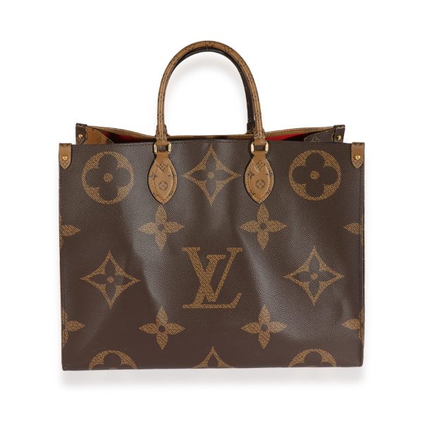 124957 fv Louis Vuitton Monogram Monogram Reverse Canvas Onthego GM