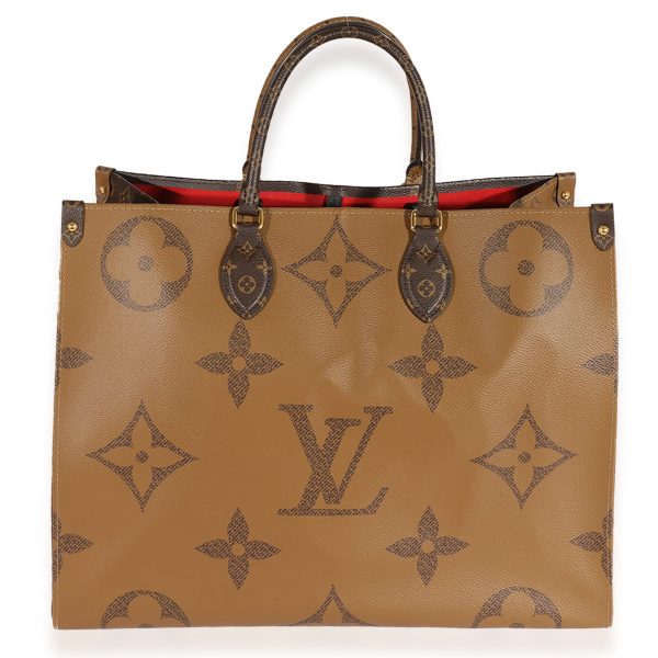 124957 pv Louis Vuitton Monogram Monogram Reverse Canvas Onthego GM