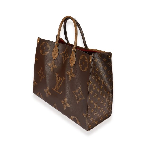 124957 sv Louis Vuitton Monogram Monogram Reverse Canvas Onthego GM