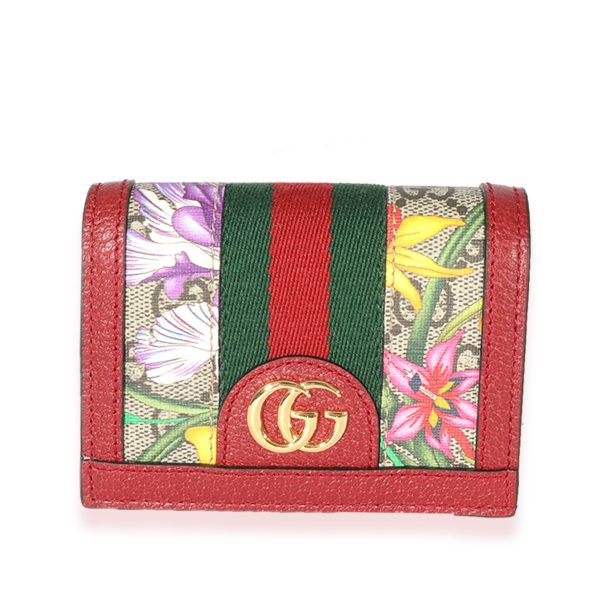 124996 fv Gucci Flora Web Ophidia Card Case