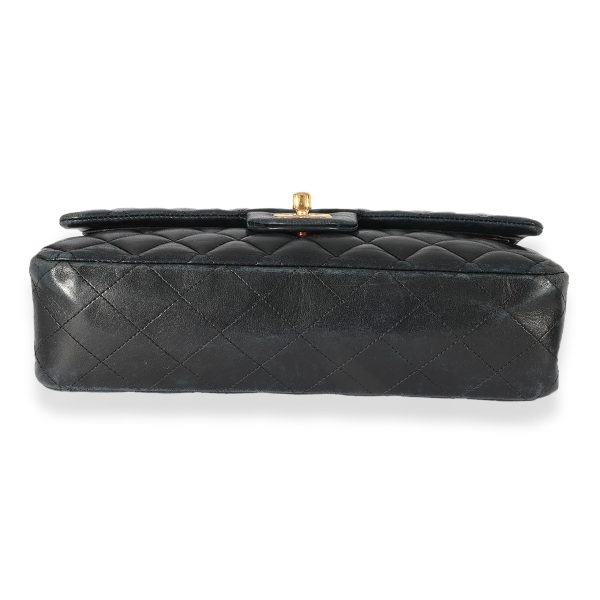 125099 box Black Chanel Quilted Lambskin Medium Classic Double Flap Bag