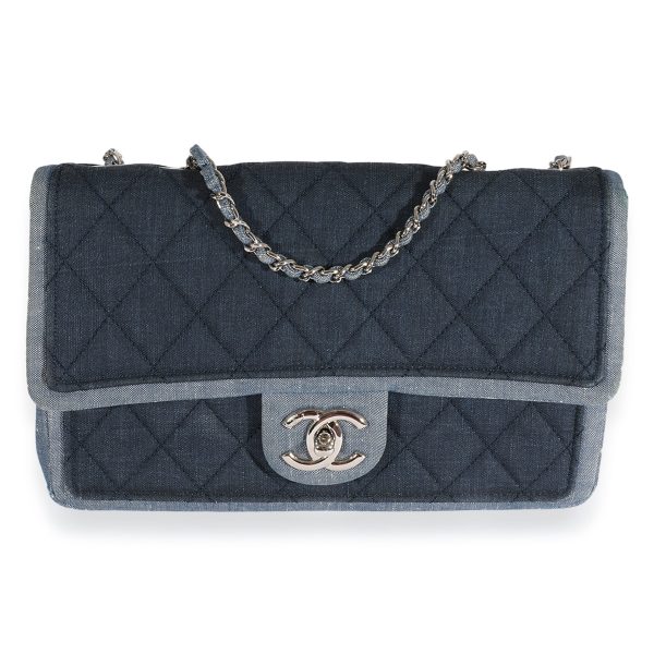 125201 fv 29053eb7 34f5 460f a7c6 4fe818904451 Chanel Blue Denim Medallion Graphic Flap Bag