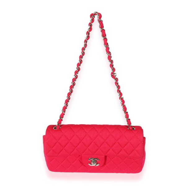 125245 bv Chanel Pink Jersey East West Flap