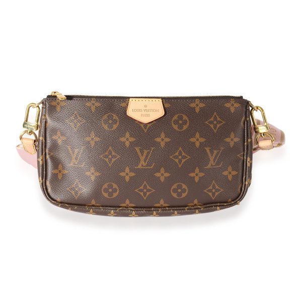 125290 fv Louis Vuitton Monogram Canvas Rose Clair Multi Pochette Accessoires