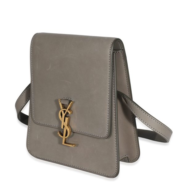 125485 pv Saint Laurent Grey Leather North South Kaia Satchel